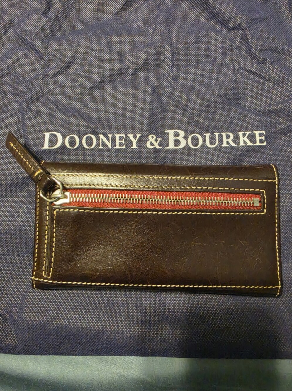 Dooney and Bourke Ostrich Satchel with Florentine Leather Wallet EUC - Picture 13 of 16